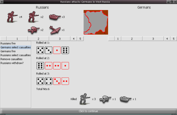 Combat Window (Dice Rolls)